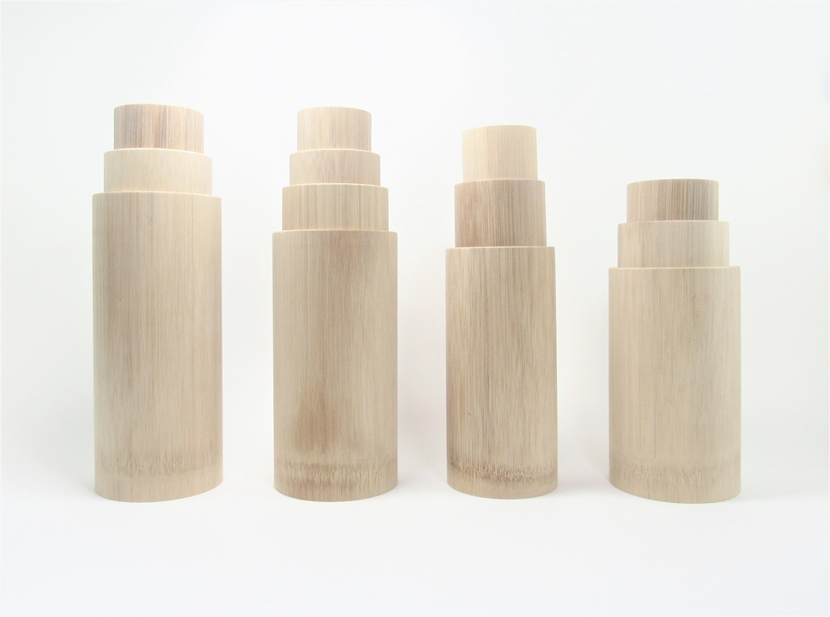 cup bamboo lathe drink cork set Original design product cut