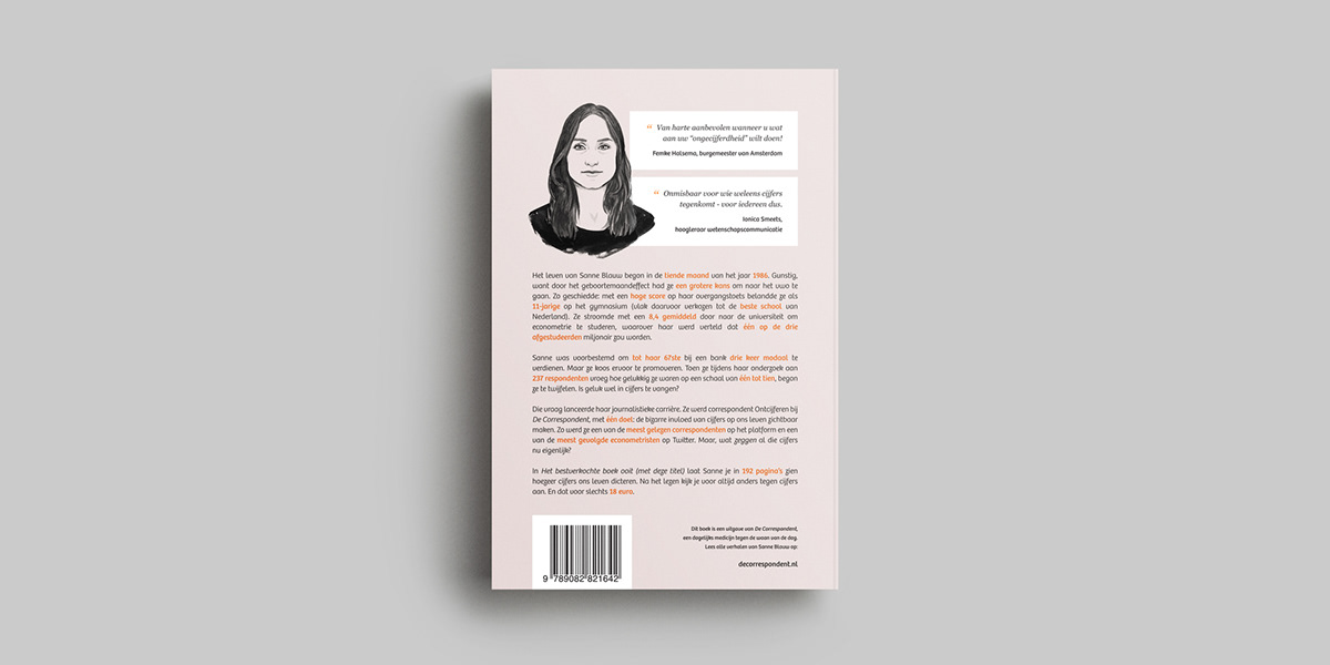 De Correspondent the correspondent book design cover design Sanne Blauw Best selling book bestverkochte boek ooit publishing  