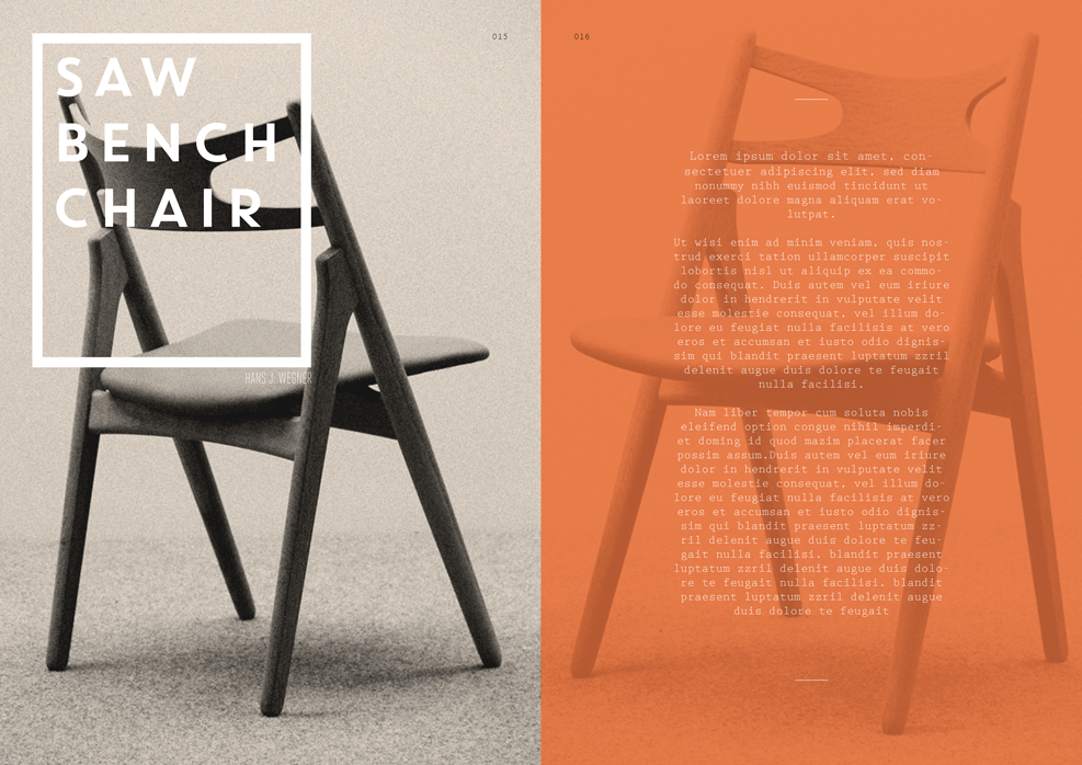 #magazine #Design #danish #layout graphic #interior #furniture  #Classic #orange