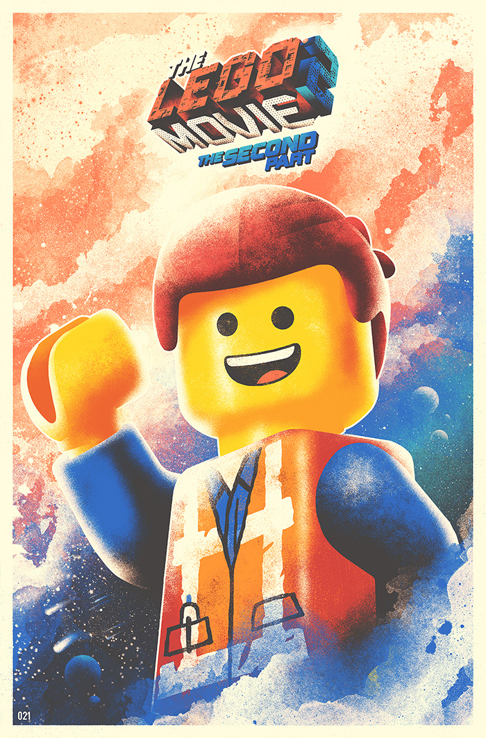 LEGO chris pratt poster poster art Film   screenprint graphic art graphic design  Legos texture