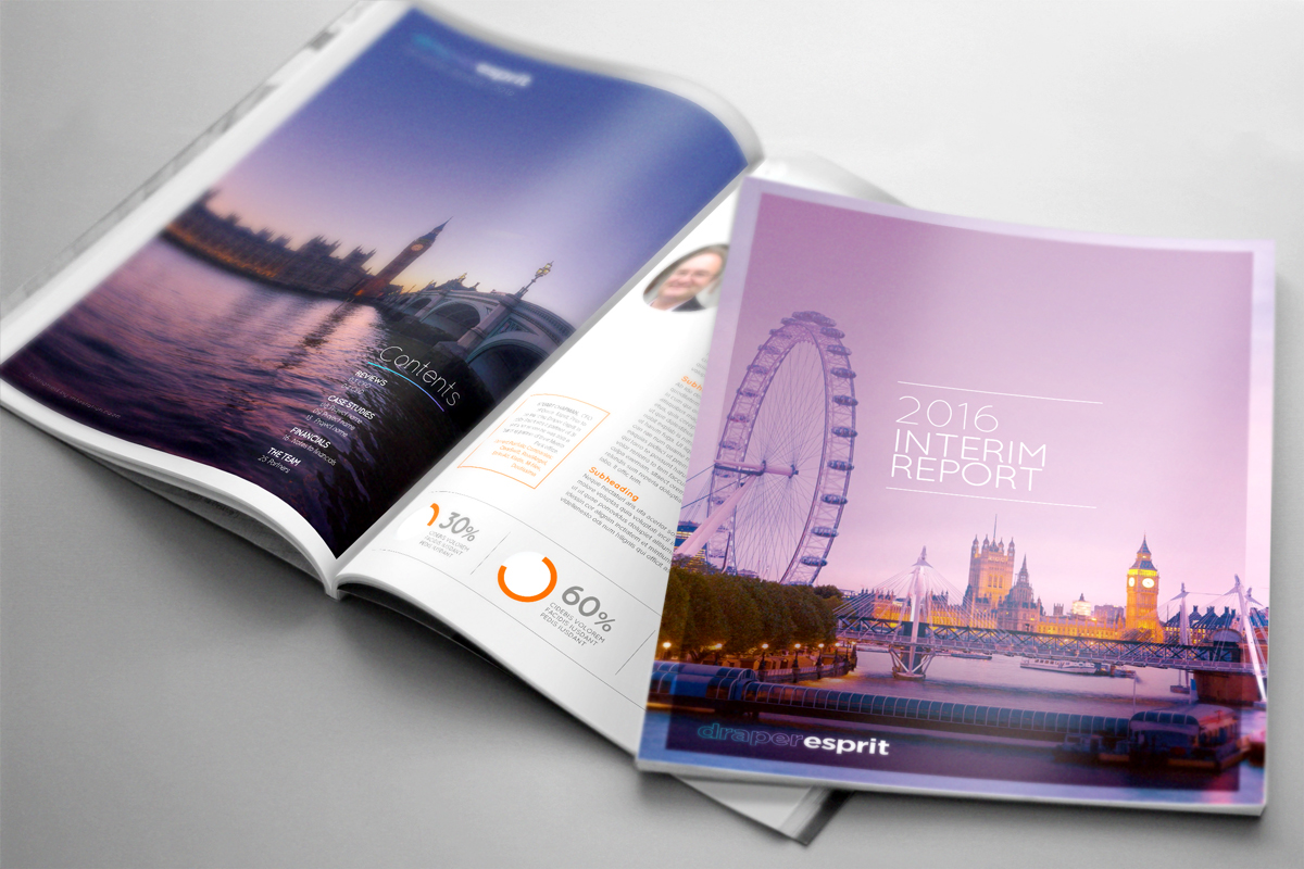 financial report annual report design template publication London publication design Graphs finance interim report report