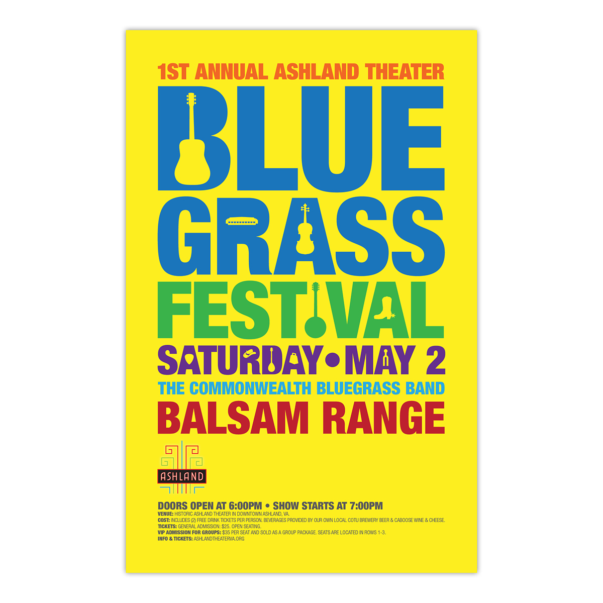 bluegrass festival poster design