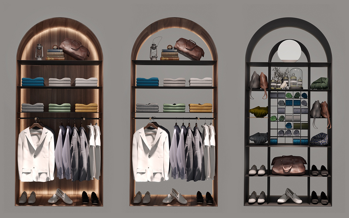interior design  store boutique design Render 3dmax