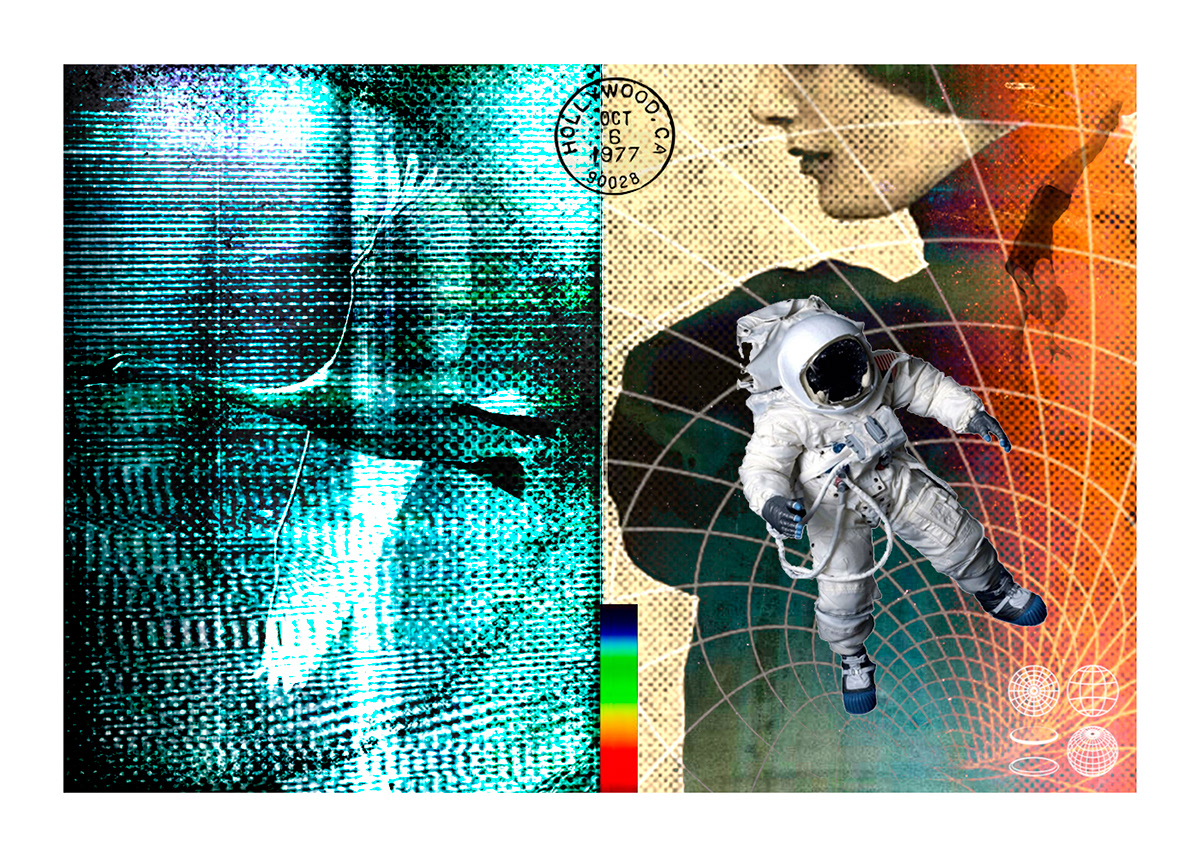 collage Digital Art  matchbox art