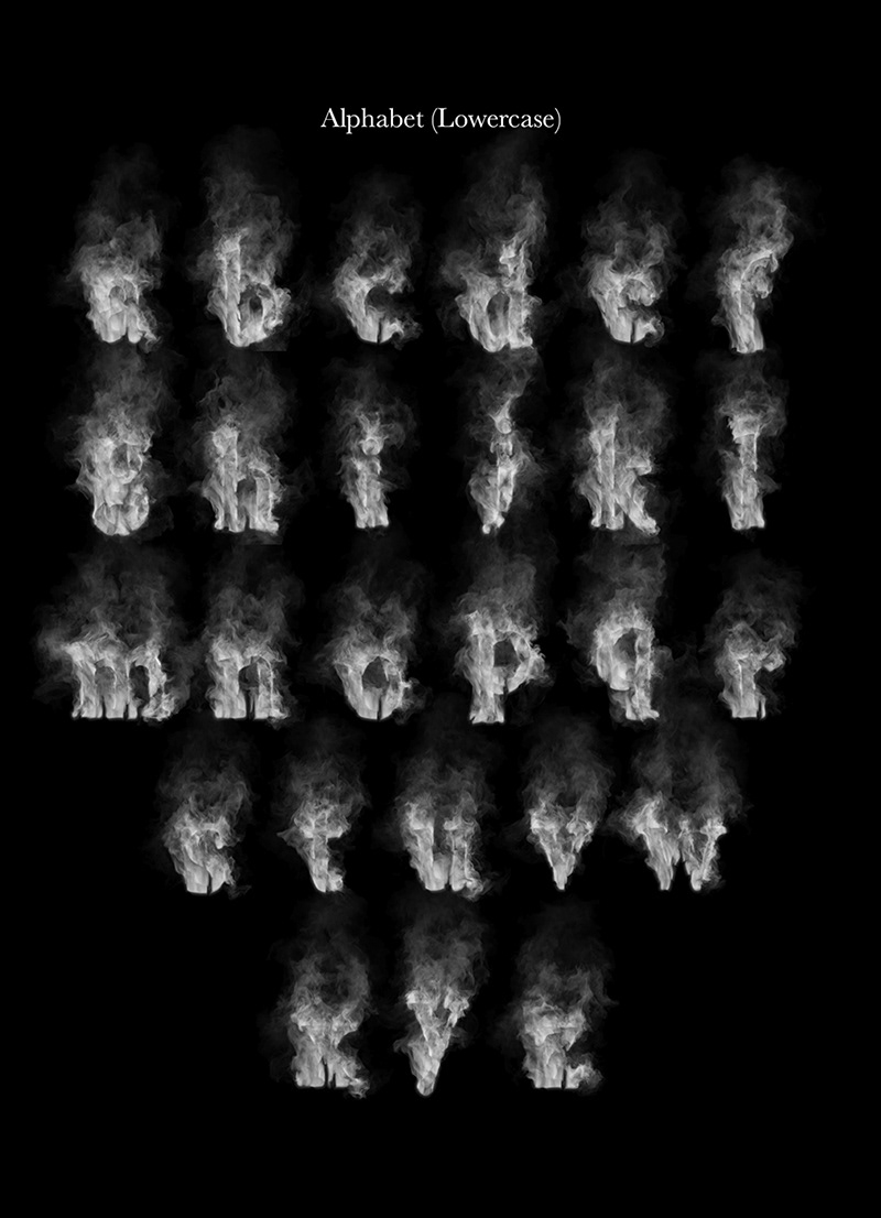 smoke letters smoke smoke font smoke animation Smoke design cloud font