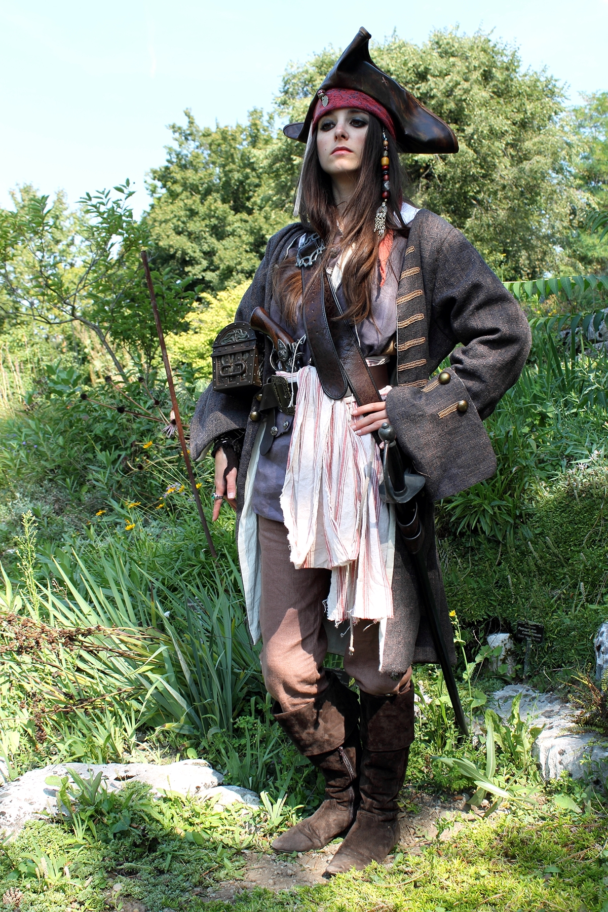 elodie50a jack sparrow sparrow captain pirates Caribbean caraibes johnny depp Johnny jerry bruckheimer costume Cosplay Movies gore verbinski