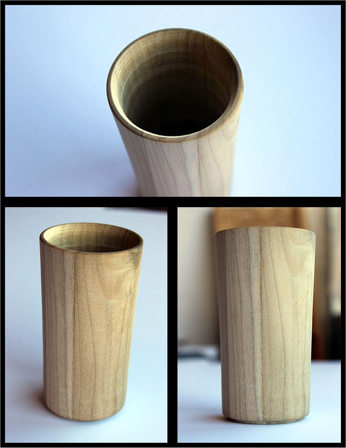 Wooden Cups wood working  wood turning cups tea cups plyboo Poplar basswood wood