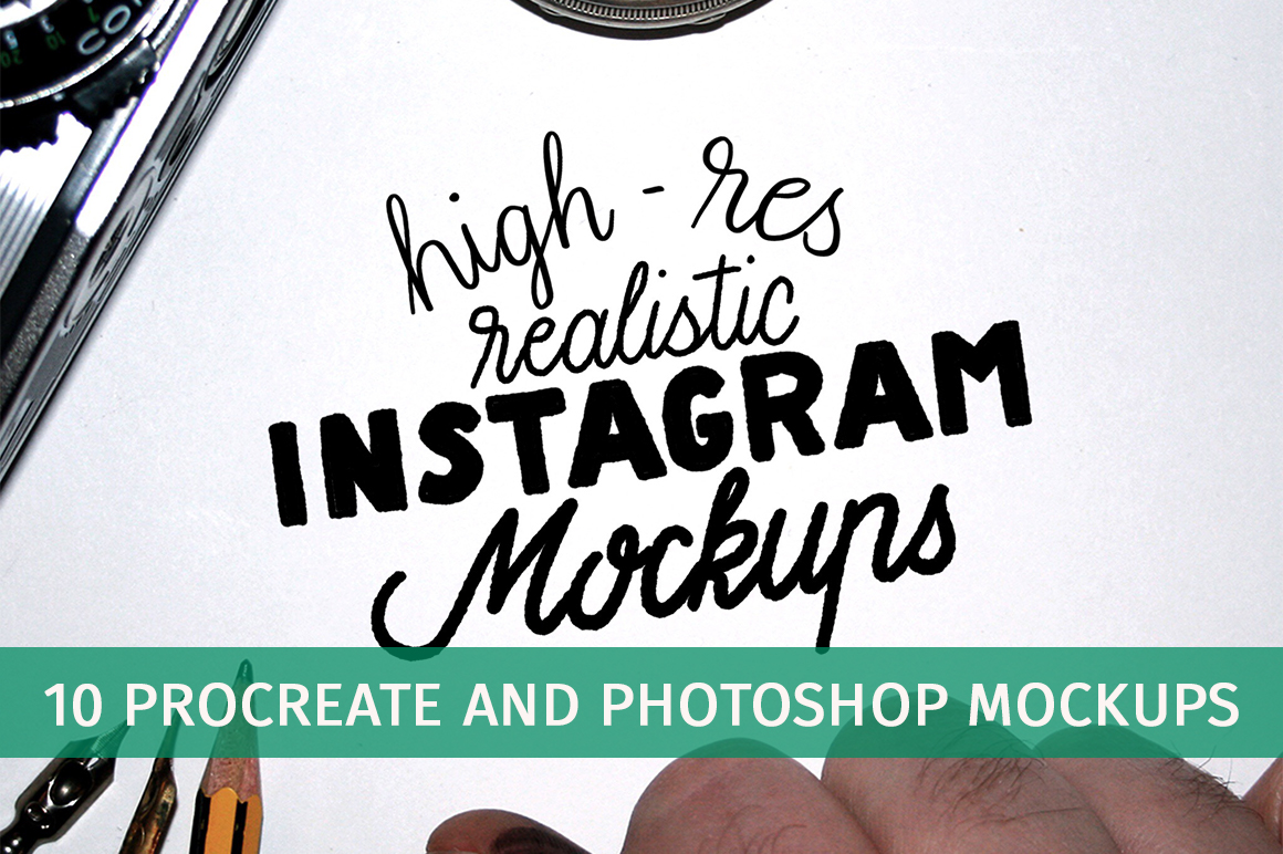 instagram Mockup Procreate photoshop ipadpro applepencil design Handlettering logo vintage
