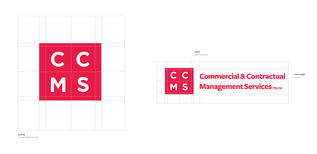 CCMS red clean minimal management corporate