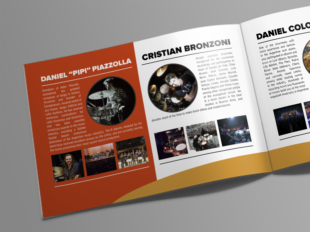 remo drums artists brochure magazine argentina music musicians