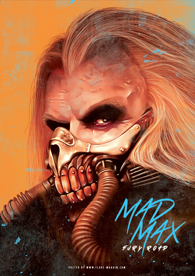 Mad Max Tom Hardy Cinema poster digital painting