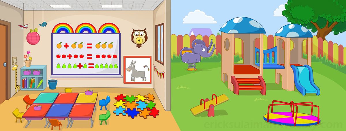 game apps background kindergarten class garden mobile game