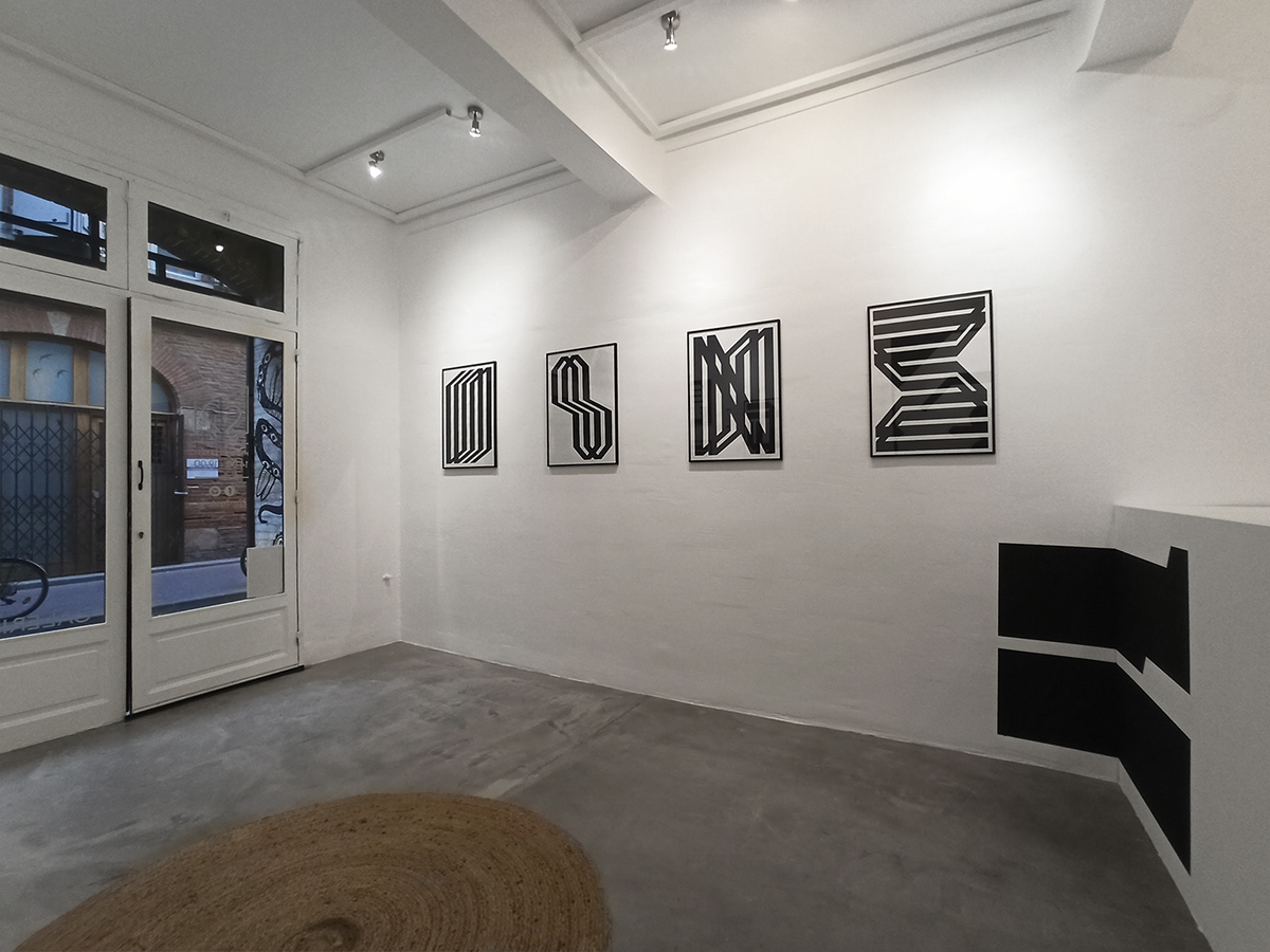 abstract art contemporaryart Exhibition  geometry lines Minimalism parallellines simek solo