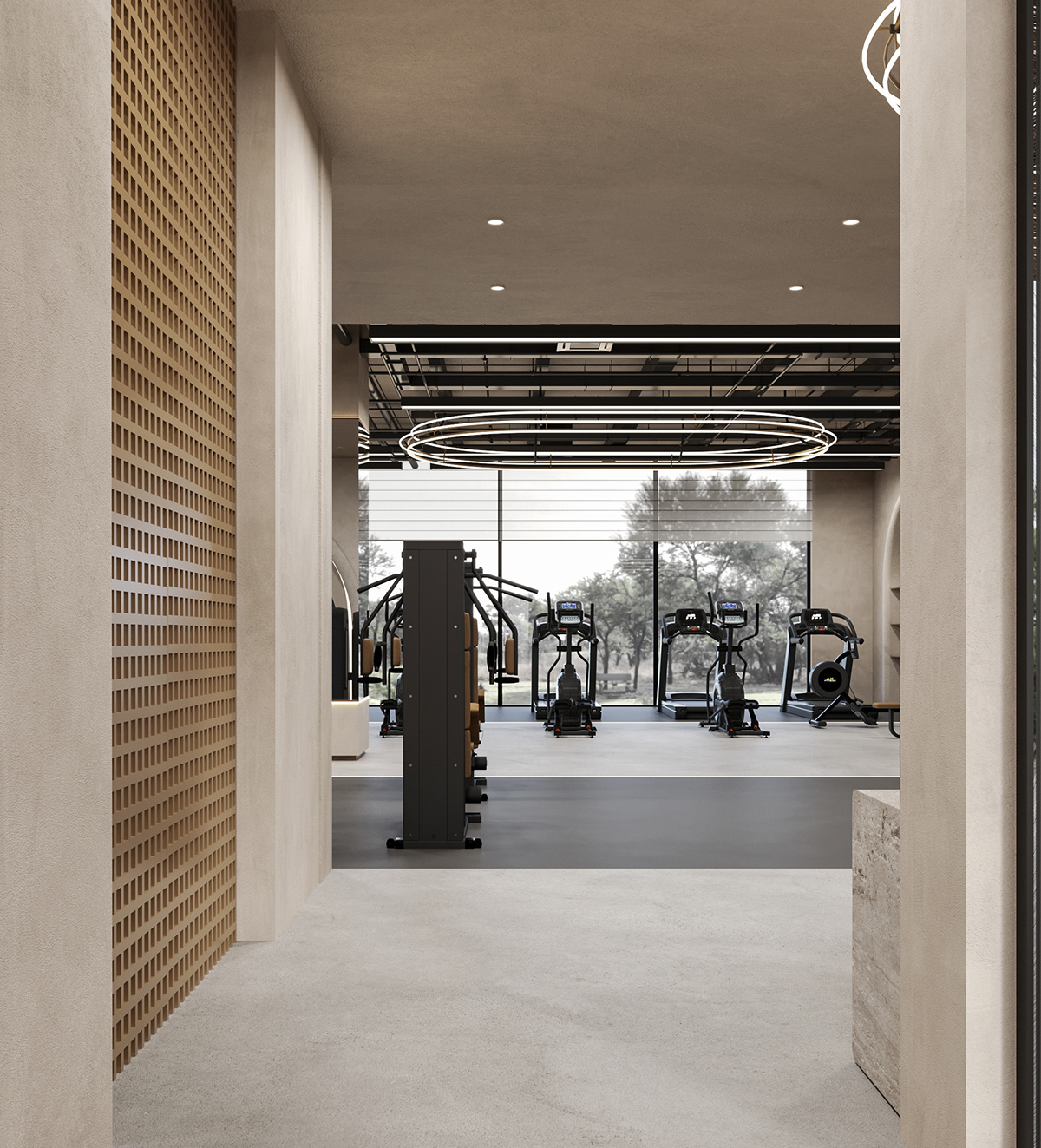 3dmax CGI visualization interior design  design corona modern Render archviz gym