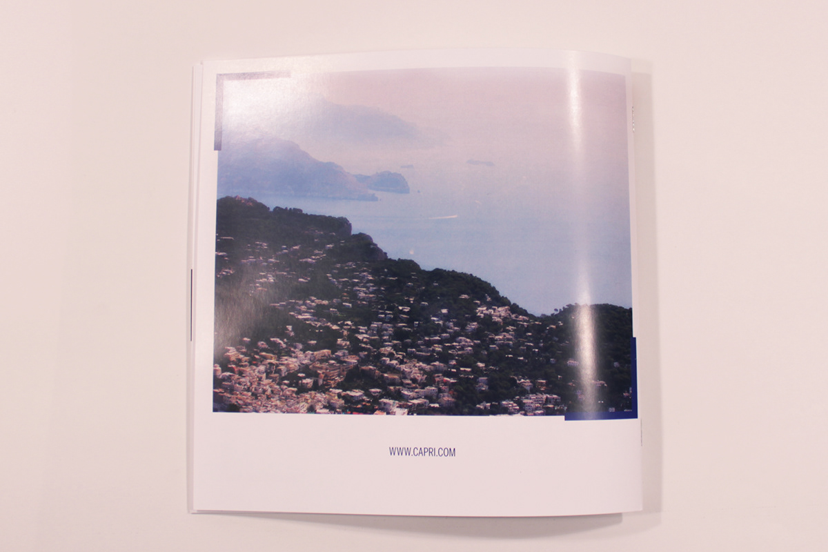 Capri Italy Travel Booklet adventure Island BlueGrotto faraglioni limoncello design photo