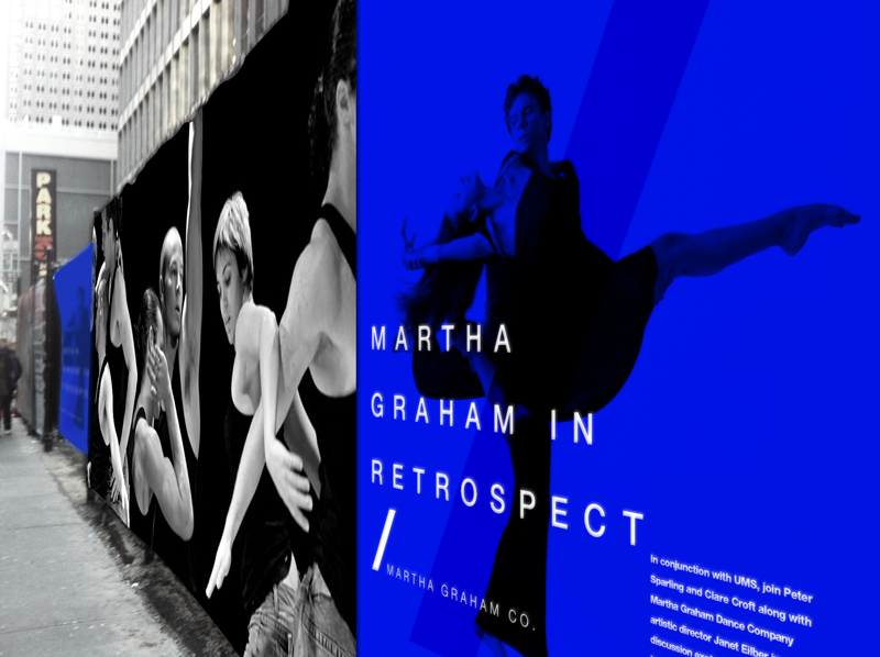 contemporary MOVING Martha Graham Webdesign identity diagonal DANCE   contemporary dance ticketing rebranding Performance