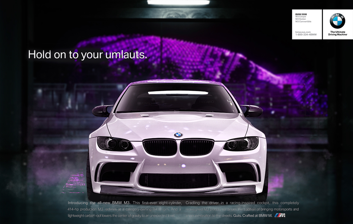 BMW design advertesing Desgin car