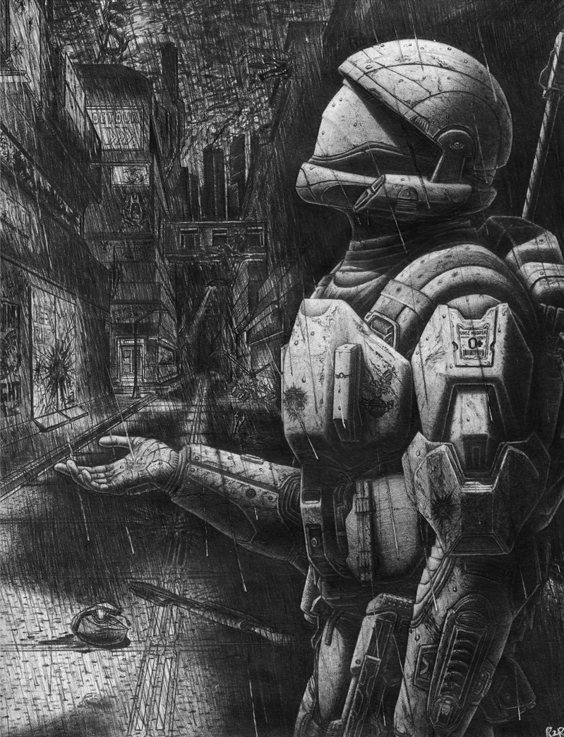 Drawing  Halo night odst pencil