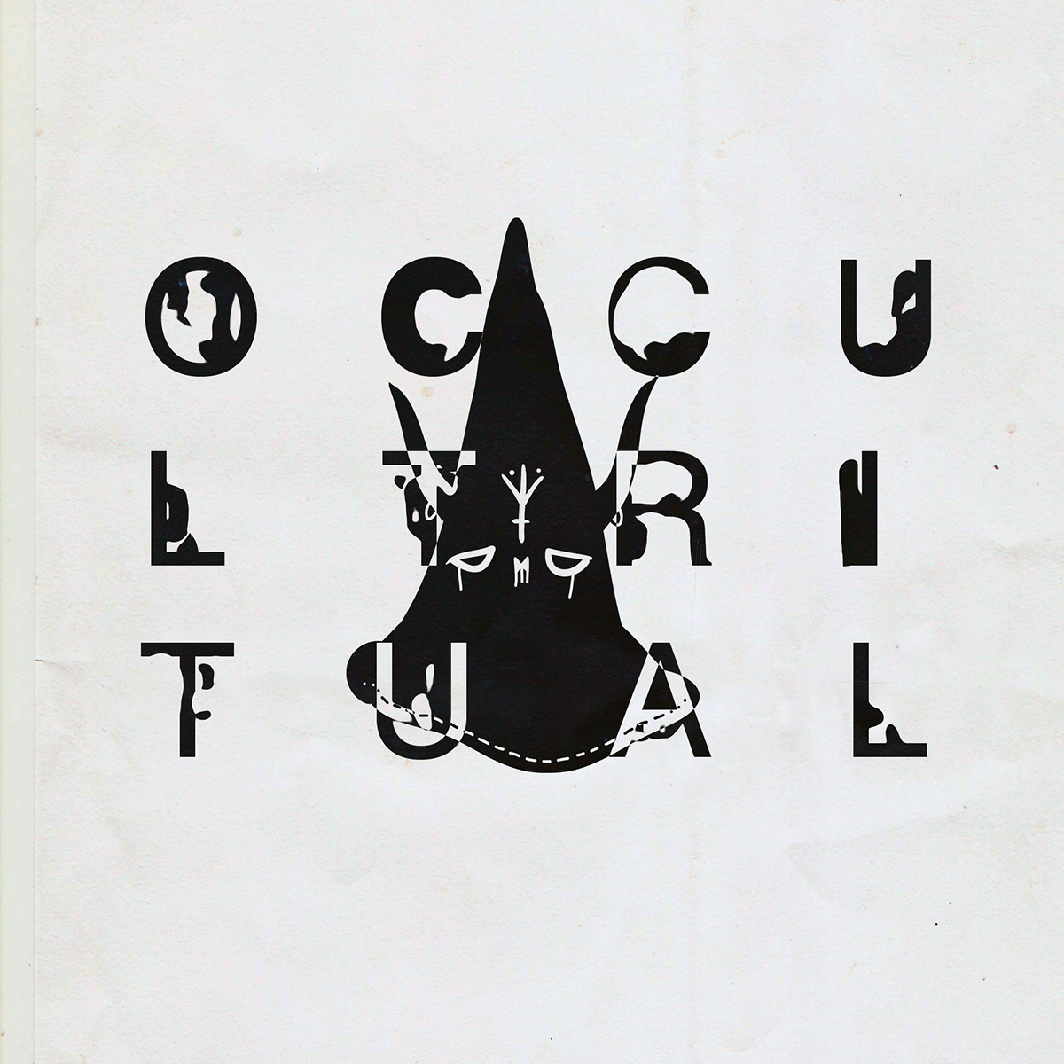black occult capirote horror chris devour black and white model
