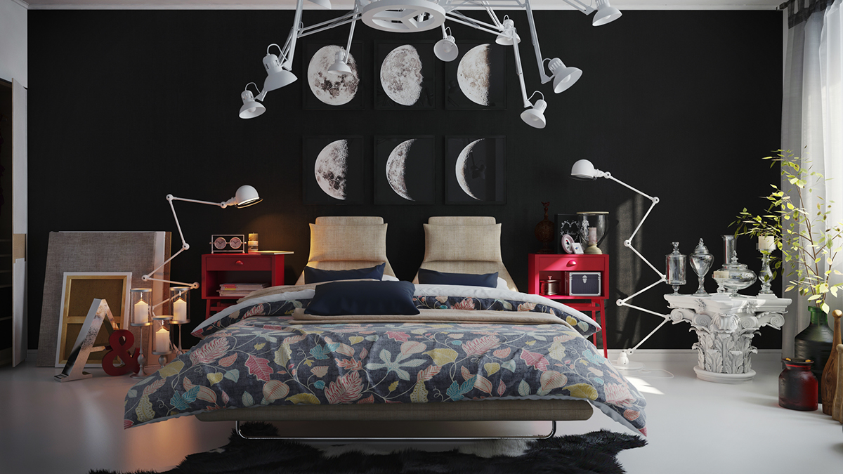 Bedroom inspiration modern interior b&w interior black/white interior modern bedroom modern and classic