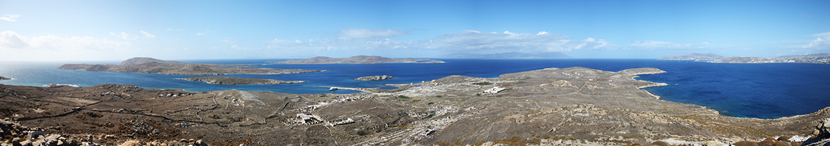 Panoramic view of Delos