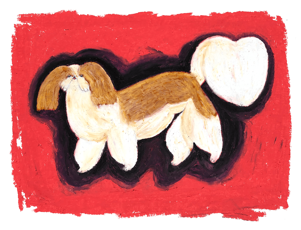 Illustration of a dog.