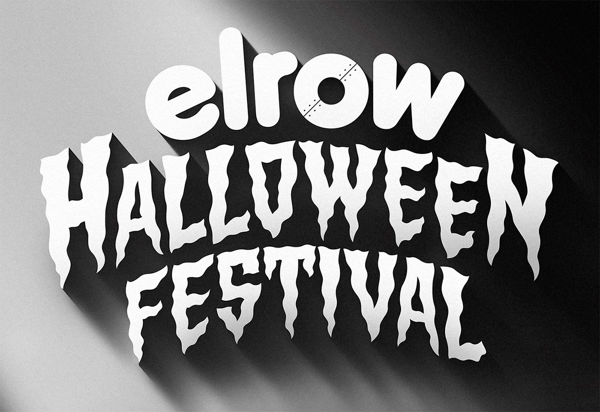 ILLUSTRATION  lettering poster flyer music Halloween shadow light Terror