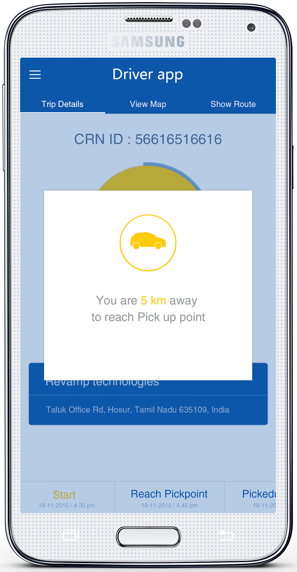 Driver app
