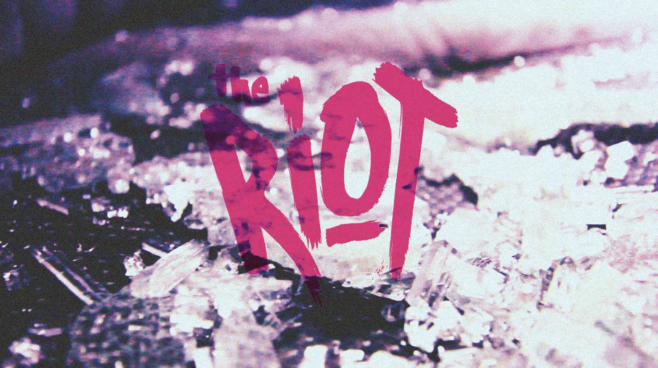 the riot  riot  riot party malta  demarco  party  bskett roadhouse  buskett  logo  hand-drawn type