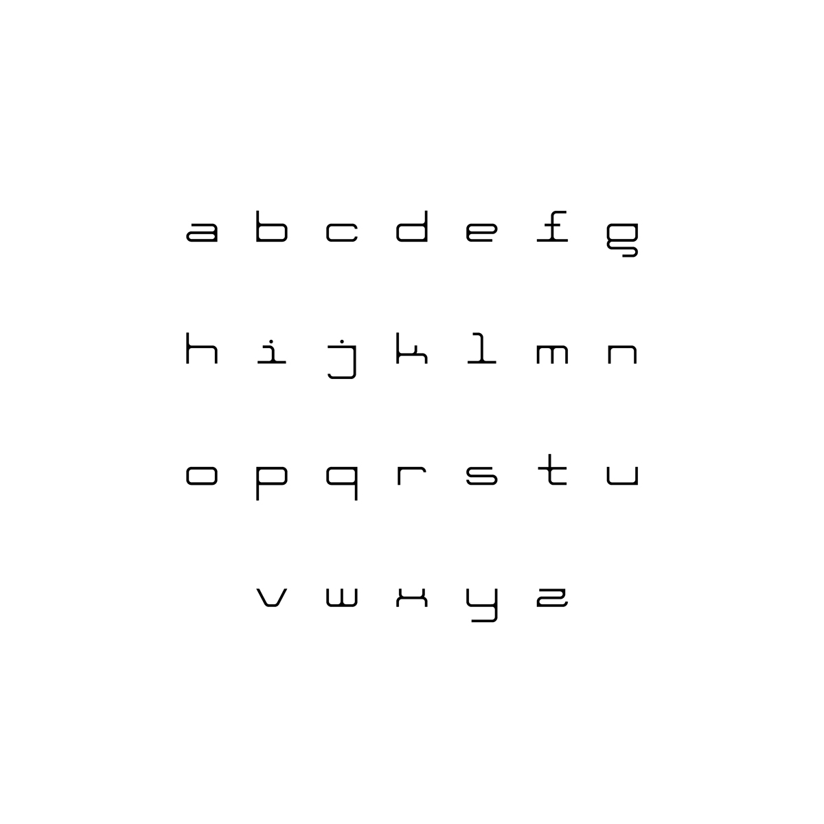 font Gamo Typeface specimen letter lettering letters