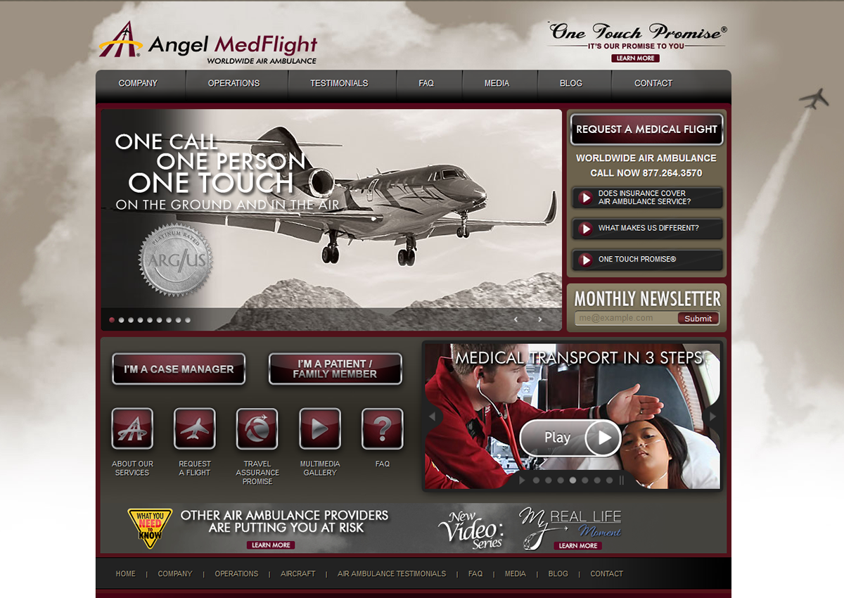 Air Ambulance medical flight info graphic video