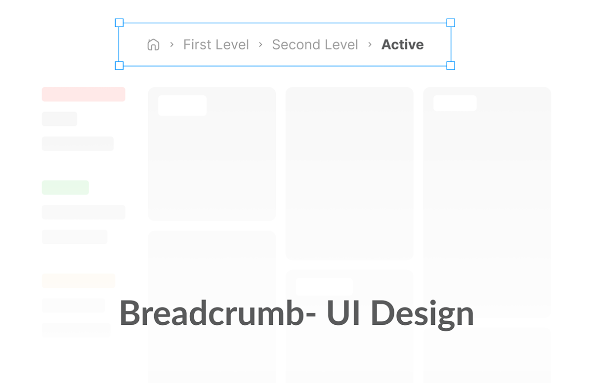 ui design component design Figma Web Design  system design user interface breadcrumbs ux navigation mobile
