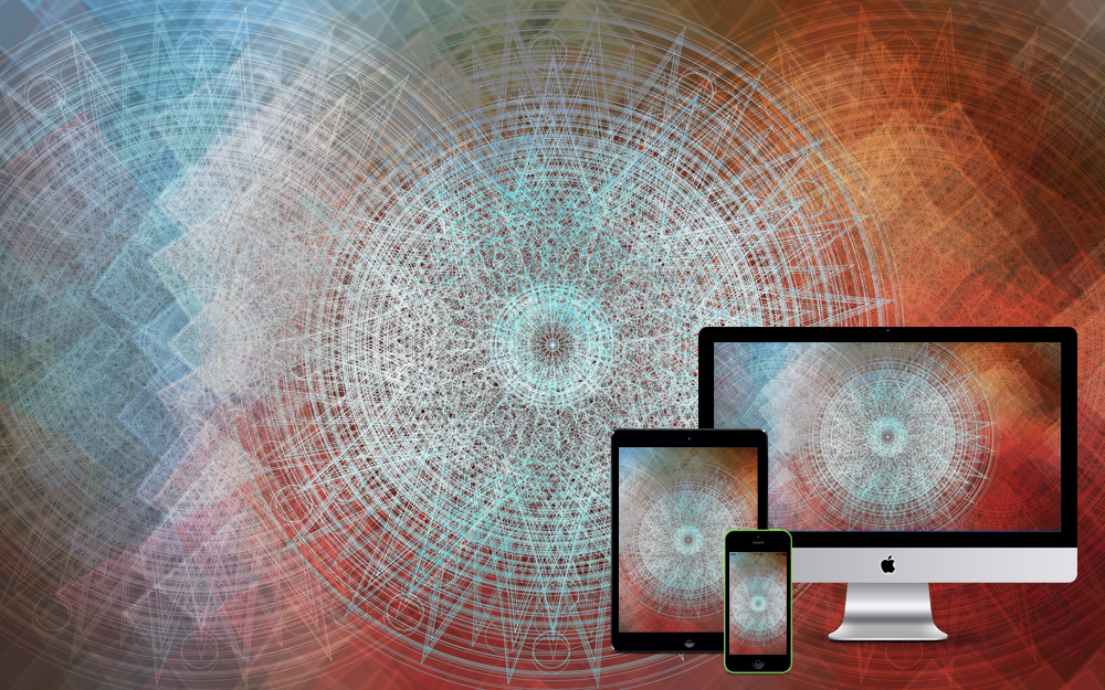 generative design psychedelic wallpaper desktop device iphone iPad PC ios color