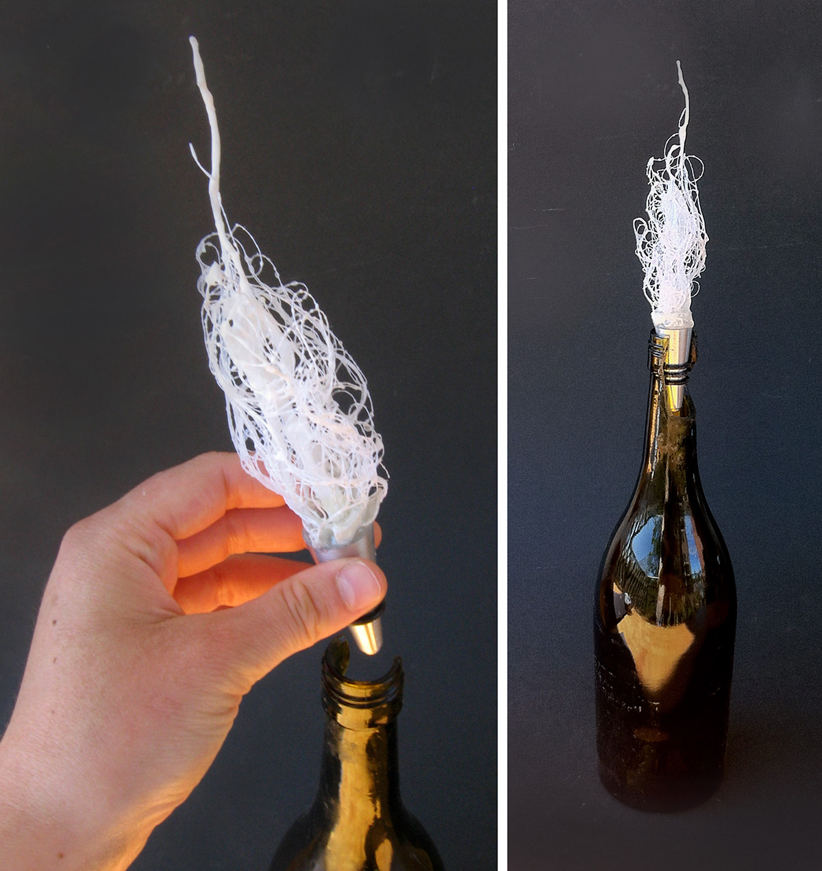 bottle stopper Champagne spray resin