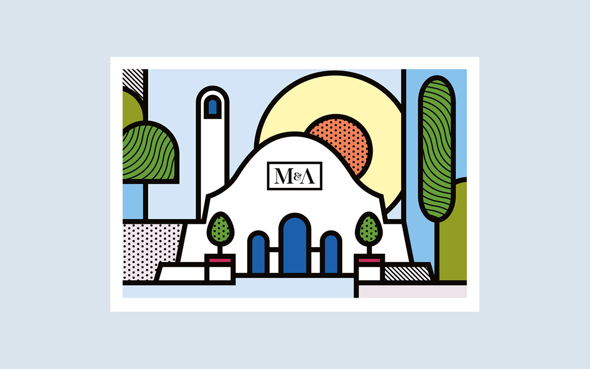 adidas originals editorials Greece illustrations Pop Art geometric sticker Invitation magazine
