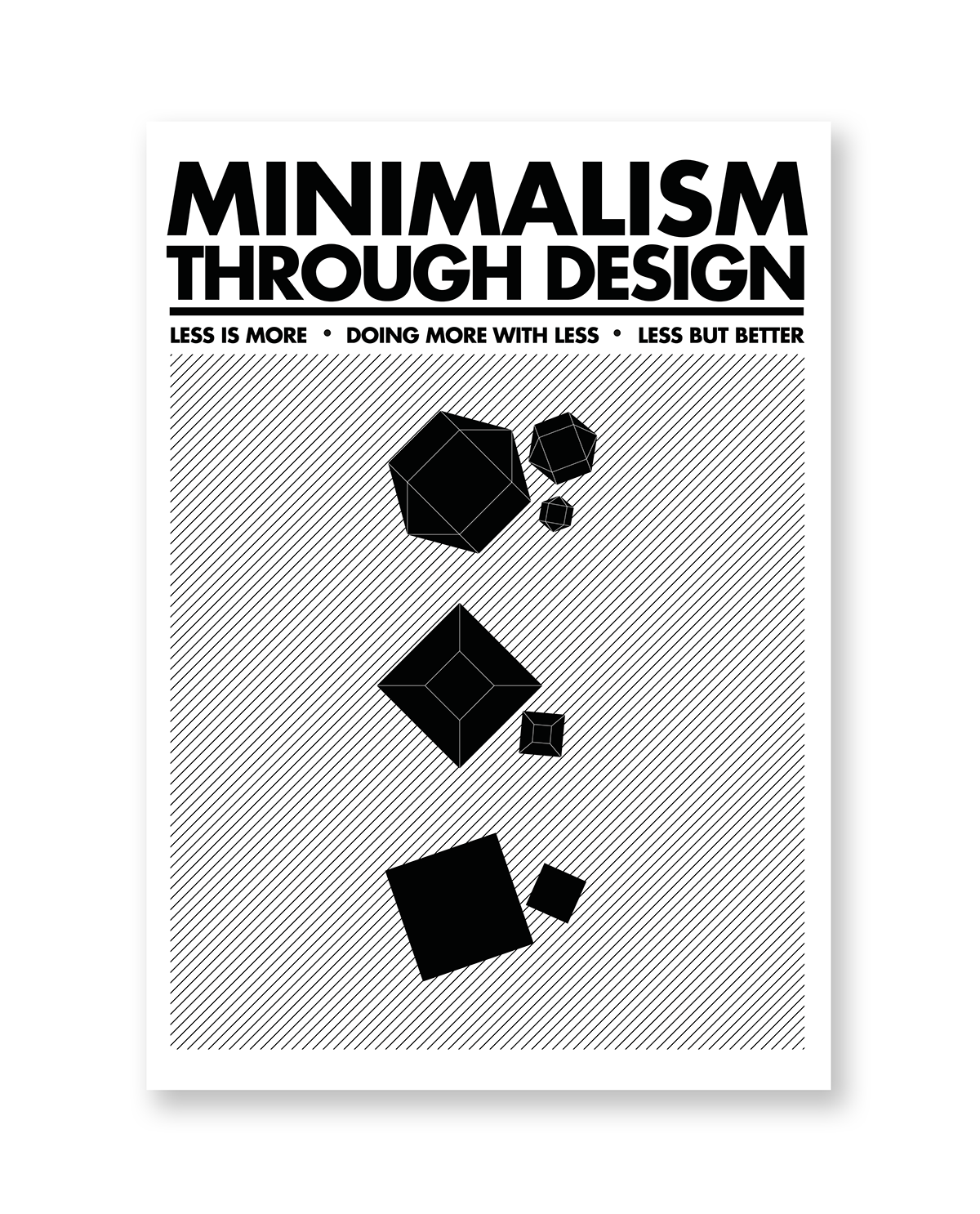 poster graphic design Minimalism minimalist industrial media simple clean Futura