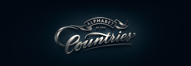 Adobe Portfolio country logo alphabet set fun project logotypes worldwide world map