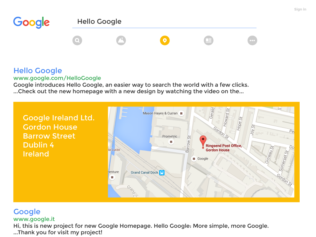 google research search Ricerca Redesign Google ui design Homepage google