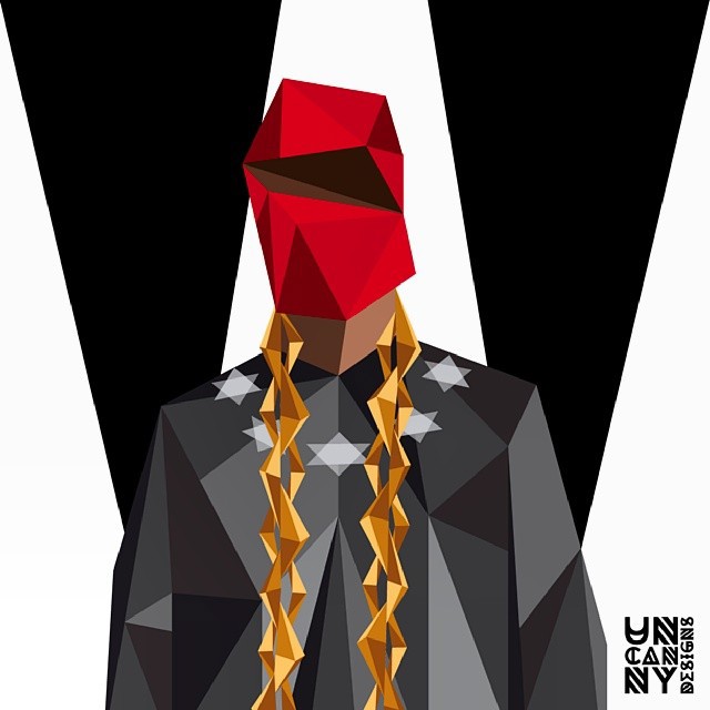 rap hiphop vector kanye LeBron kobe gold skull kendrick polygon lowpoly Illustrator graphics NBA black