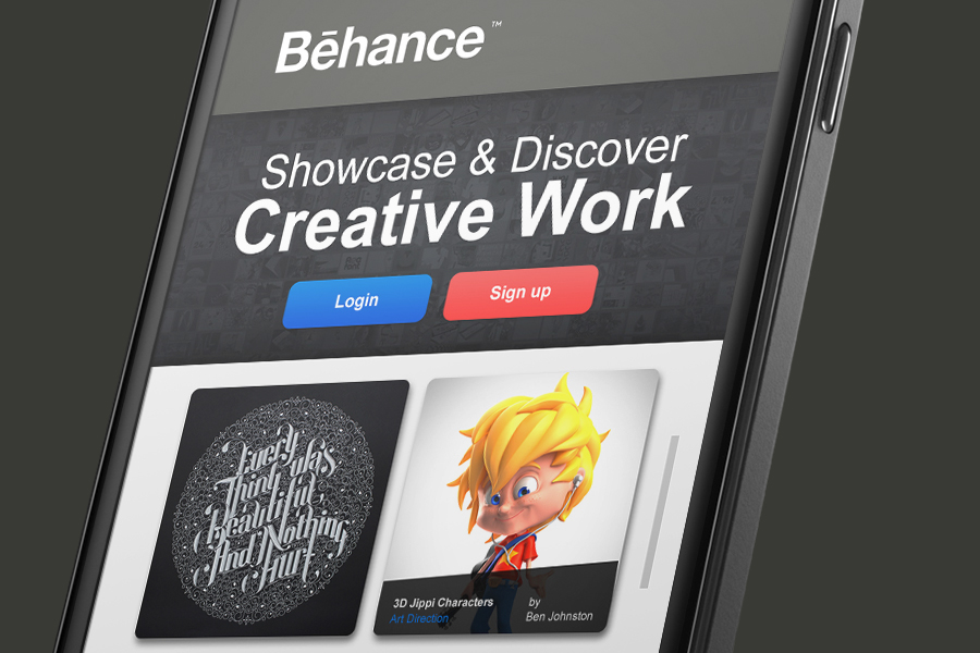 Behance app mobile android