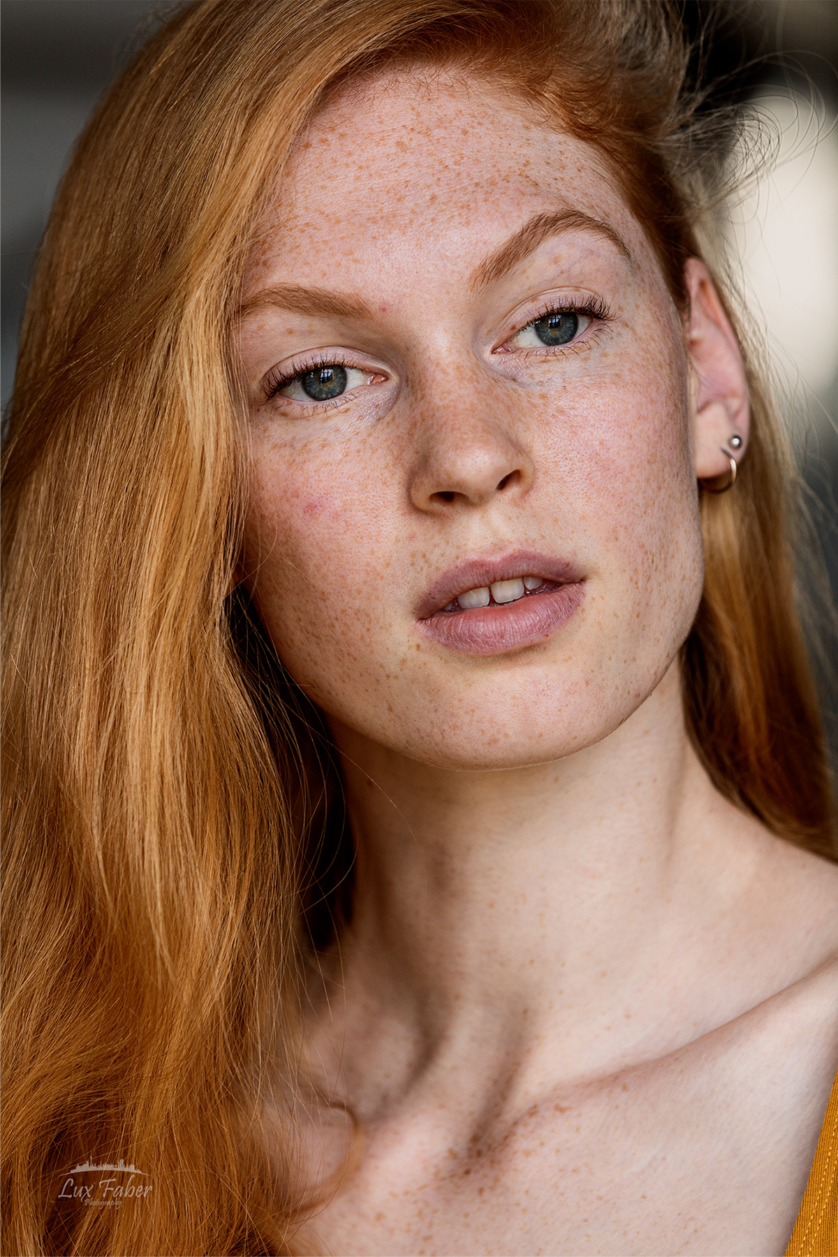beauty photography berlin photographer close up human beauty Natural Light on location People Photography red hair