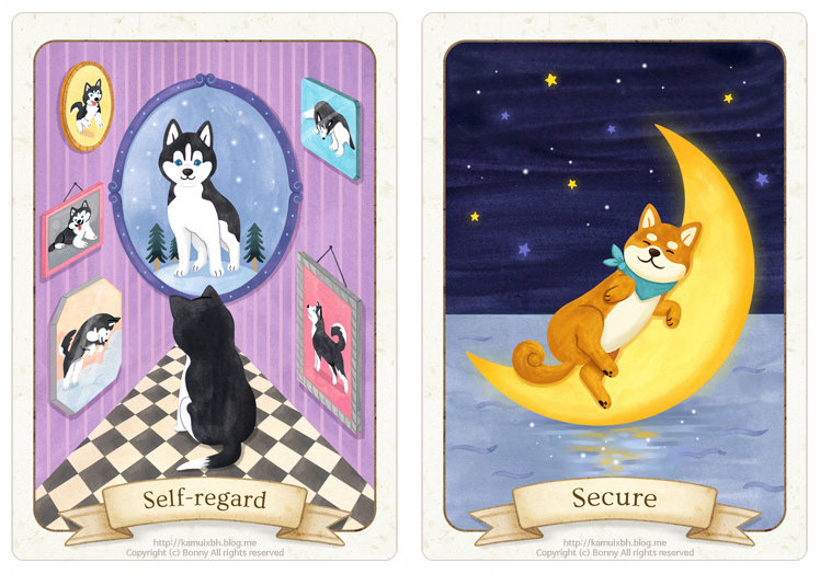 mumu Dog pet Oracle Tarot Card