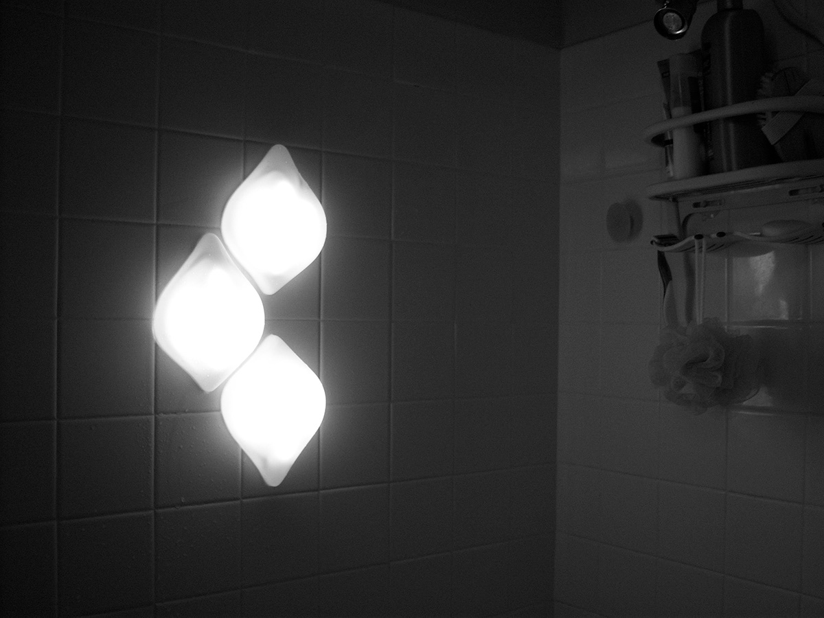 light bathroom suction led acrylic battery-power SHOWER