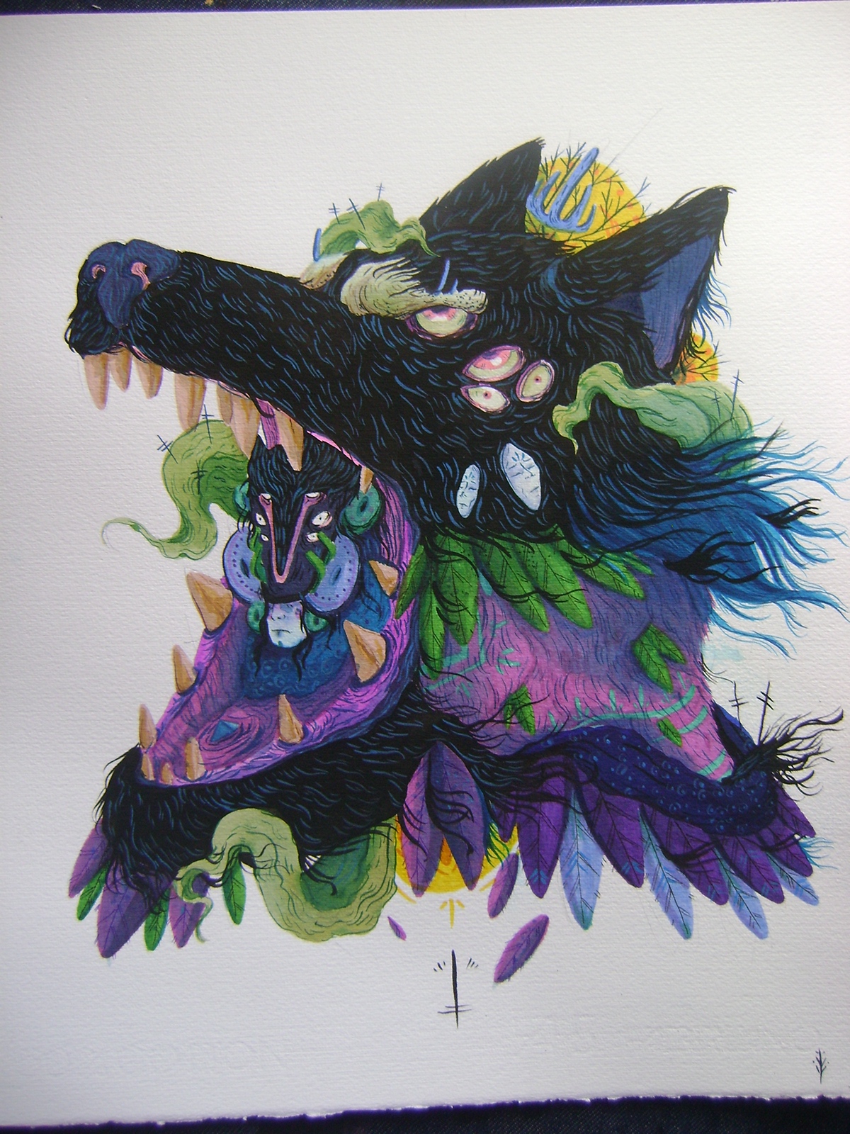 jaguar coyote piñatha nijah lefevre acuarela watercolor ilustracion ilustration