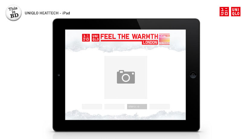 ux UI campaign uniqlo tablet Web