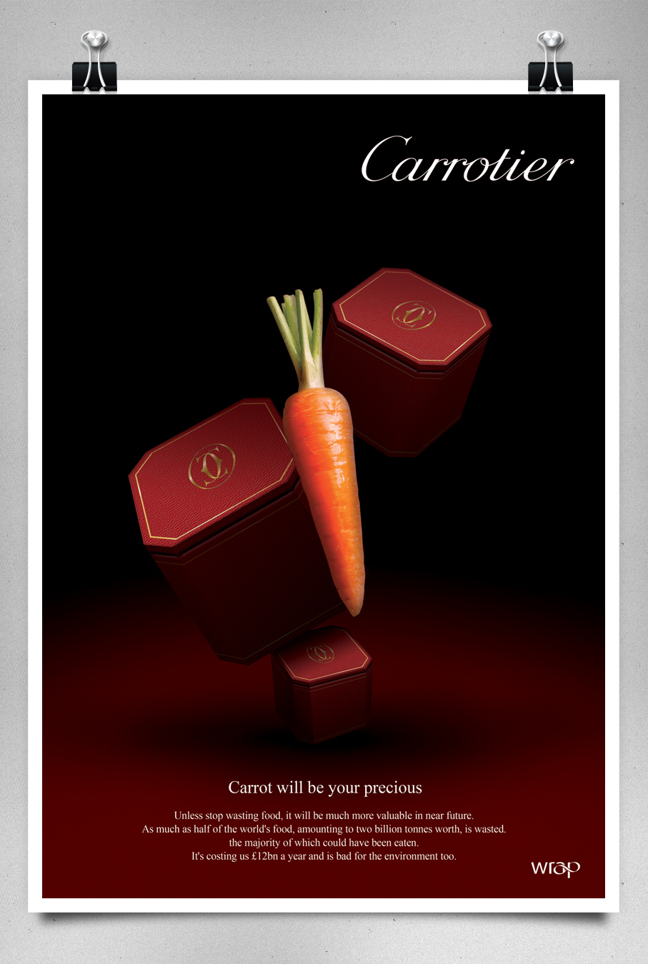 Cartier Tiffany & Co. luxury Parody Food waste public campaign