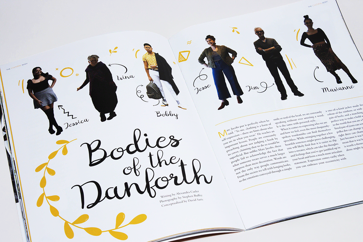 Creative Director doodle ILLUSTRATION  magazine on the danforth Project school