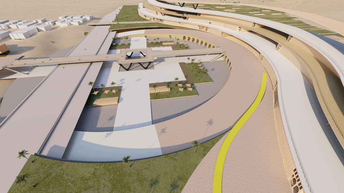 3D architectural design architecture design graduation project modern Render visualization