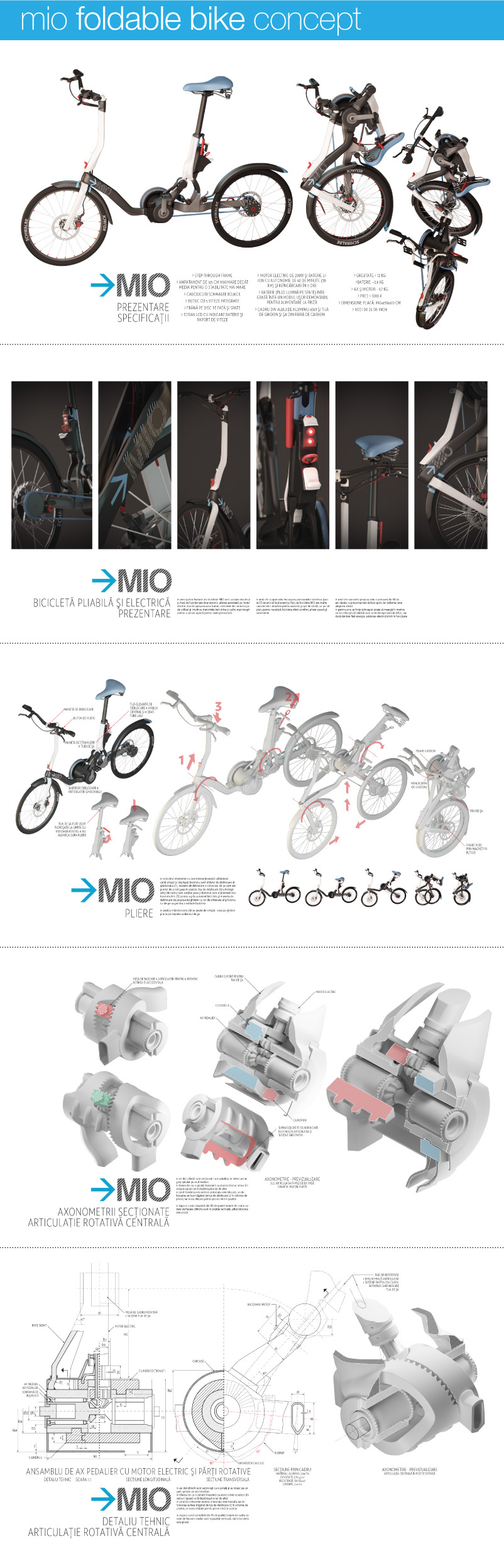 Bicycle  Folding Bicycle  Folding self-folding Bicycle Design Foldable  foldable bicycle electric bicycle  city bicycle  commuter bicycle