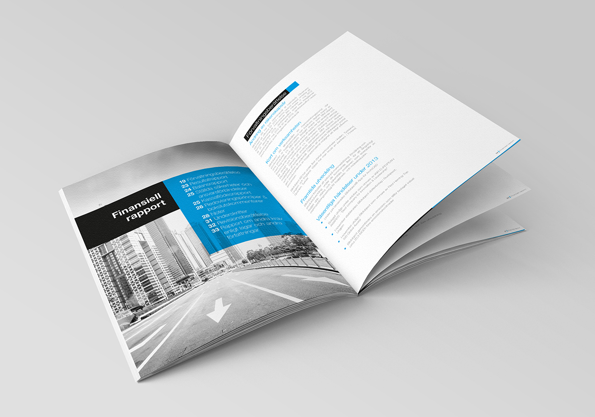 annual report sustaintive Corporate Design corporate document Annual Report 2014 BIMobject minimal design